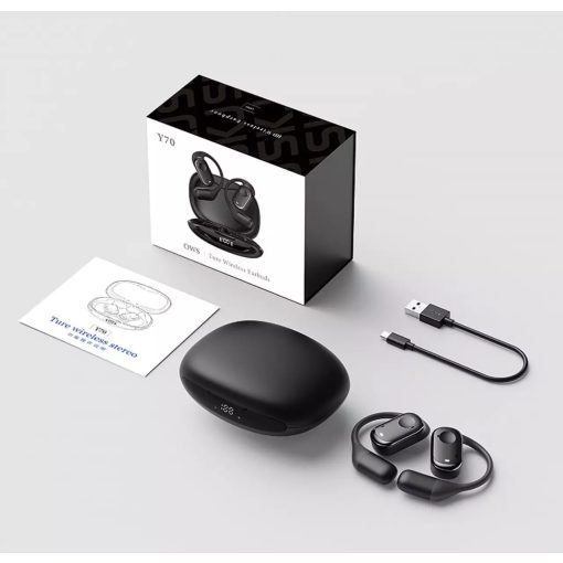 FLØ Active (FL-Y70) OWS fülhallgató kétmikrofonos zajszűréssel - fekete