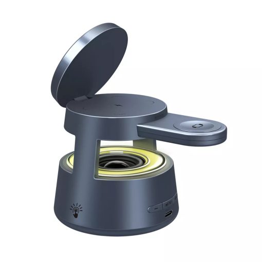 FLØ Five (FL-OJD132) 5 az 1-ben vezeték nélküli töltő BT hangszóróval - metálszürke