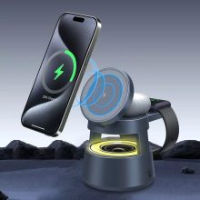 FLØ Five (FL-OJD132) 5 az 1-ben vezeték nélküli töltő BT hangszóróval - metálszürke