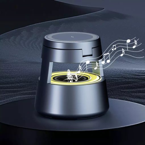 FLØ Five (FL-OJD132) 5 az 1-ben vezeték nélküli töltő BT hangszóróval - metálszürke