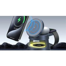 FLØ Five (FL-OJD132) 5 az 1-ben vezeték nélküli töltő BT hangszóróval - metálszürke